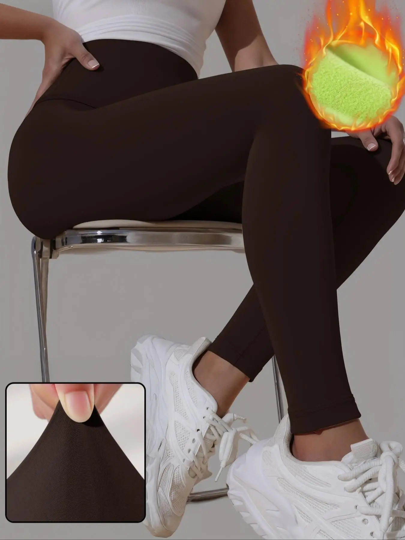 Women's Sporty Plain Fleece Pants, Comfortable Warmness for Cold Days, Fall and Winter Fashion Casual Wear