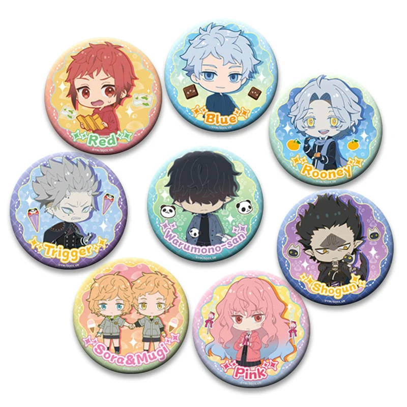 

Anime Mr. Villain's Day Off Brooches Pin Fashion Jewelry Accessories Warumono San Cartoon Badge for Clothes Backpack Decor Gifts