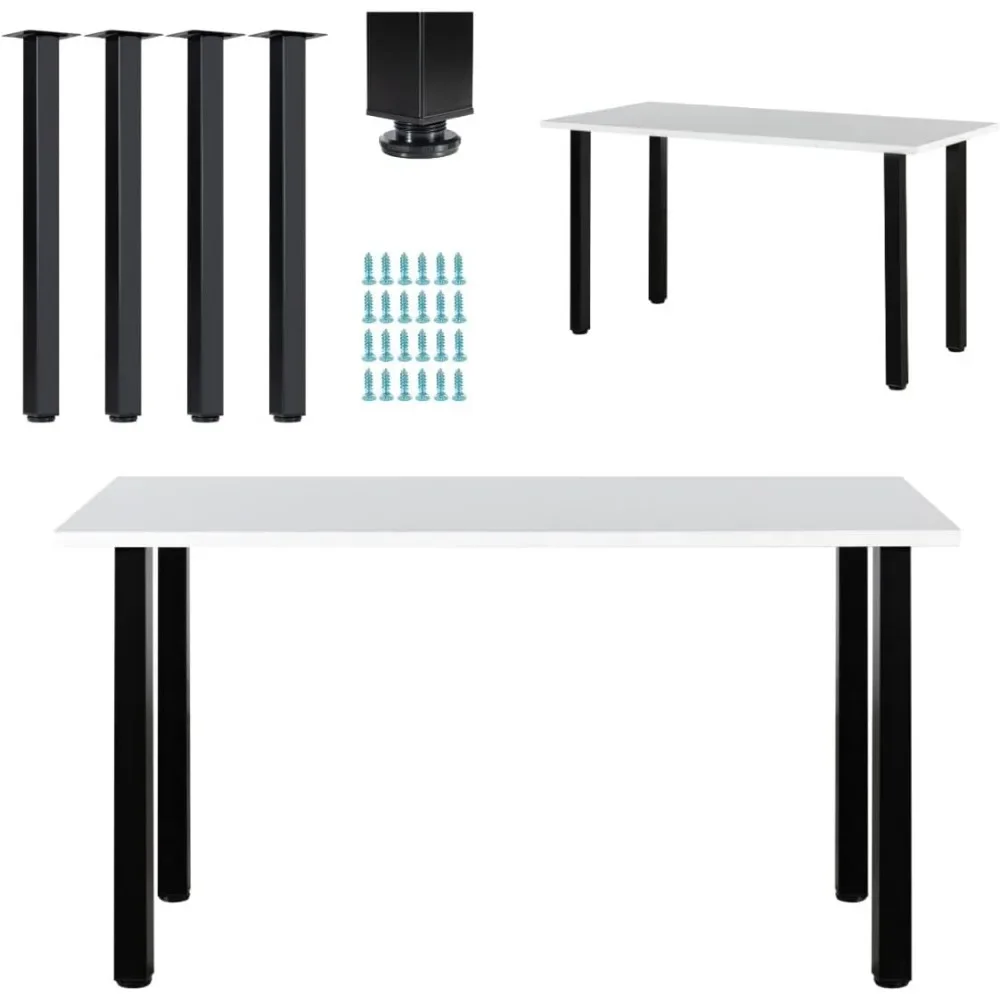 Table Legs 28 inches, Furniture Legs, Metal  Legs, Square Table Legs Adjus , Computer Table Legs, Coffee Tabl