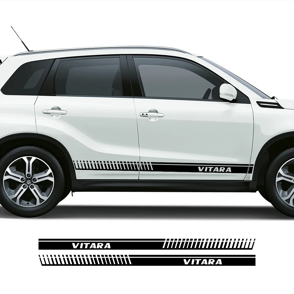 

Car Side Door Stickers For Suzuki Vitara Automobile Vinyl Film Decor Decals Long Stripe Sport Line Styling Tuning Accessories