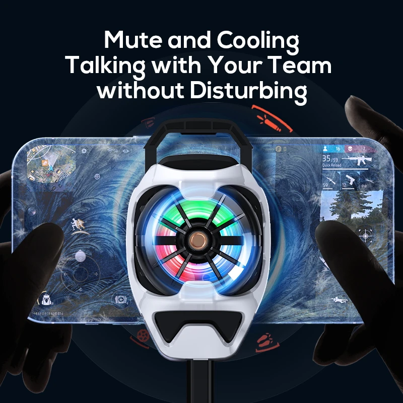 MEMO الهاتف المحمول برودة DL22 مروحة التبريد المبرد آيفون الألعاب الخلفي المشبك نظام التبريد الهواتف الذكية أقراص بالوعة الحرارة باردة