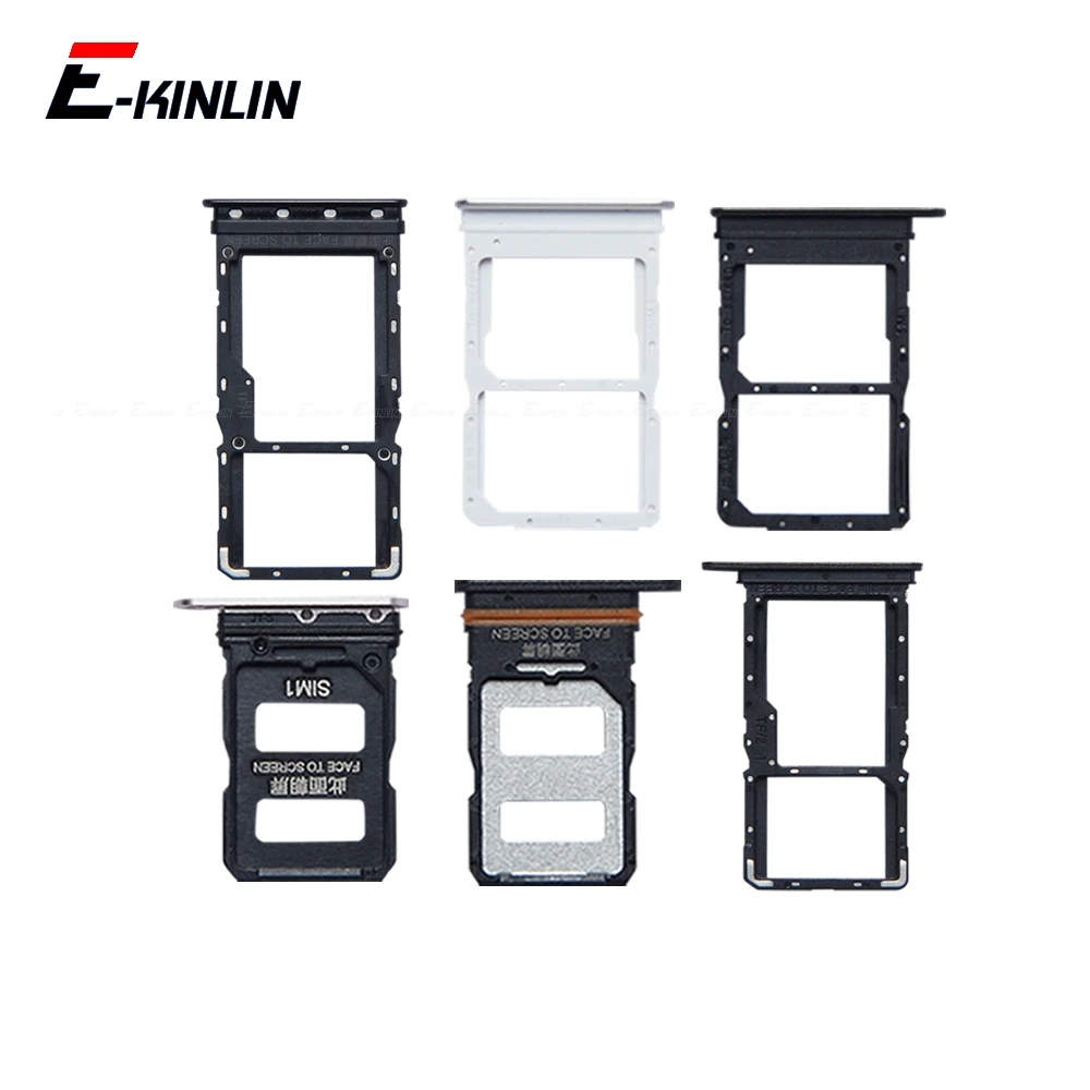 Sim Card Tray Socket Slot Reader Adapter For OPPO Realme X X2 X3 X50 X7 Pro Ultra Micro SD Card Holder Connector Container Parts