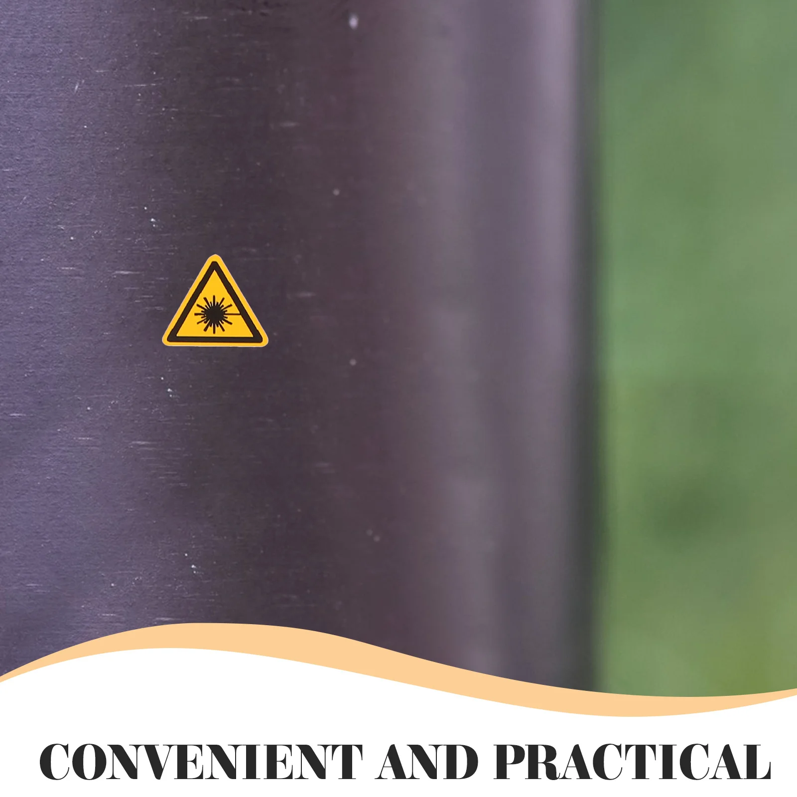 50Pcs Warning Stickers Triangle Safety Caution Labels for Machines Warning Sign Durable Adhesive PVC Decal