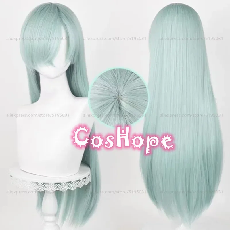 

Elizabeth Liones Cosplay Wig 78cm Long Cyan Wig Cosplay Anime Cosplay Wig Heat Resistant Synthetic Wigs