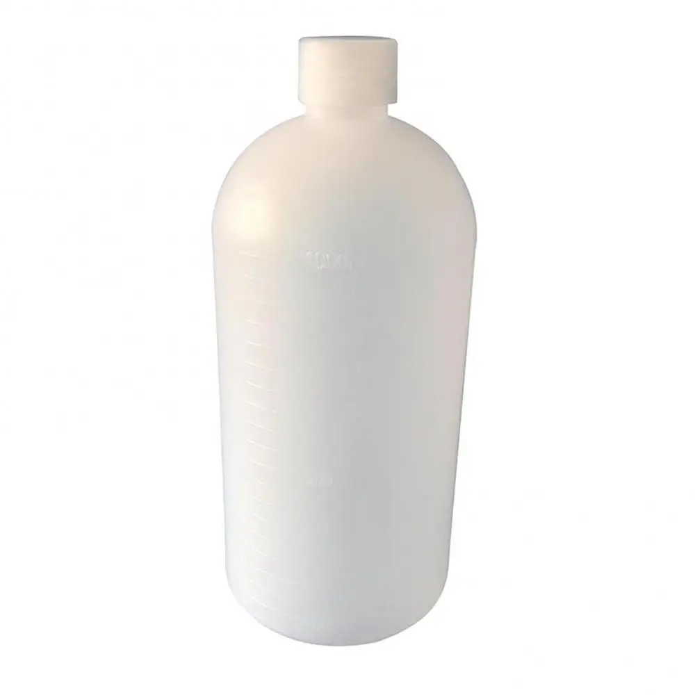 1000ml Cylinder Clear Plastic Chemical Storage Reagent Bottle Case Container