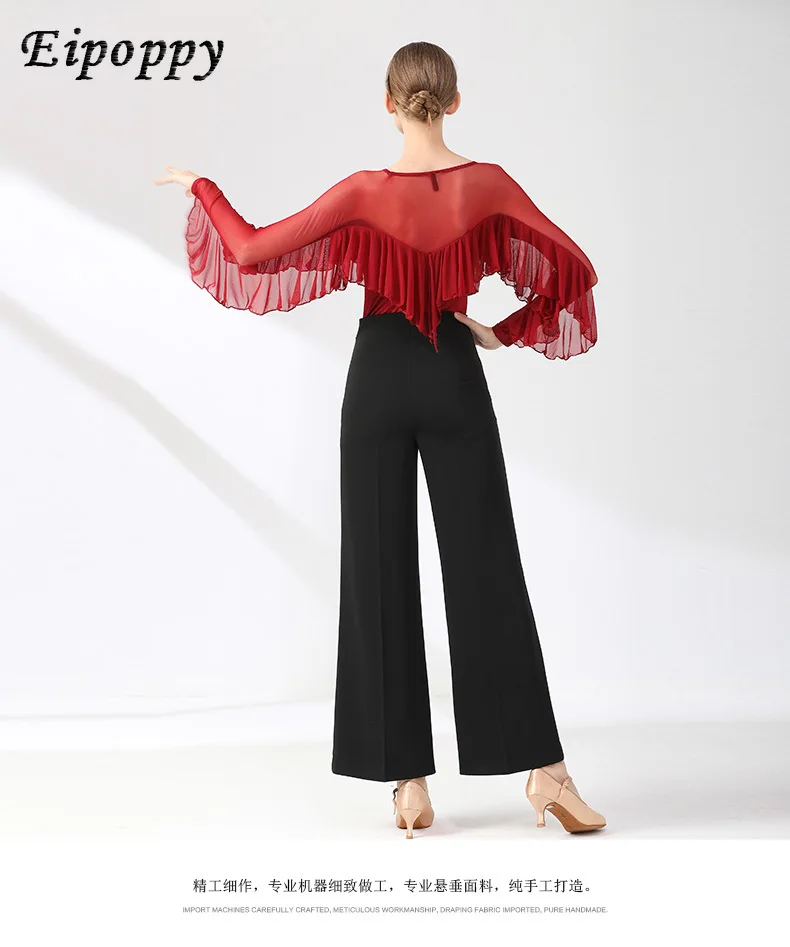 Latin Dance Kleidung moderne Tanz kleidung Top einteiliges Tanz kleid National Standard Tanz kleidung Trainings kleidung