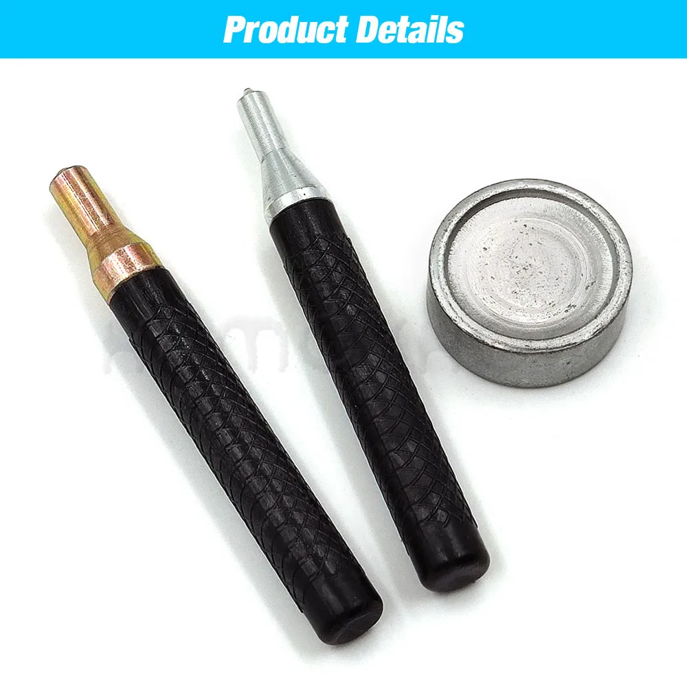 25/35 Sets Metall Druckknöpfe Knopf Verschluss Knopf Kein Nähen Snap Druckknöpfe mit Installieren Werkzeuge für Kleidung Taschen Schuhe Lederhandwerk – Detail 5