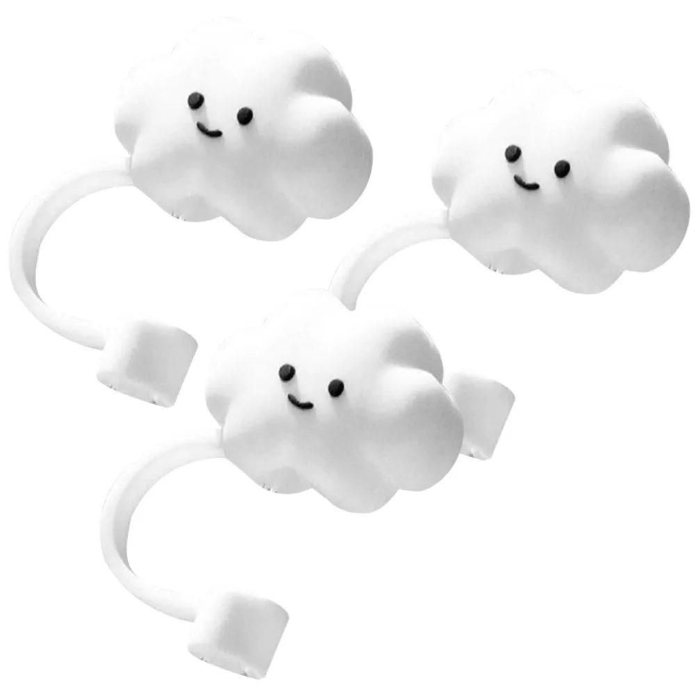 

3 Pcs Straw Cover Cap Covers Toppers Tumbler Silicone Caps Protectors Dust Plug