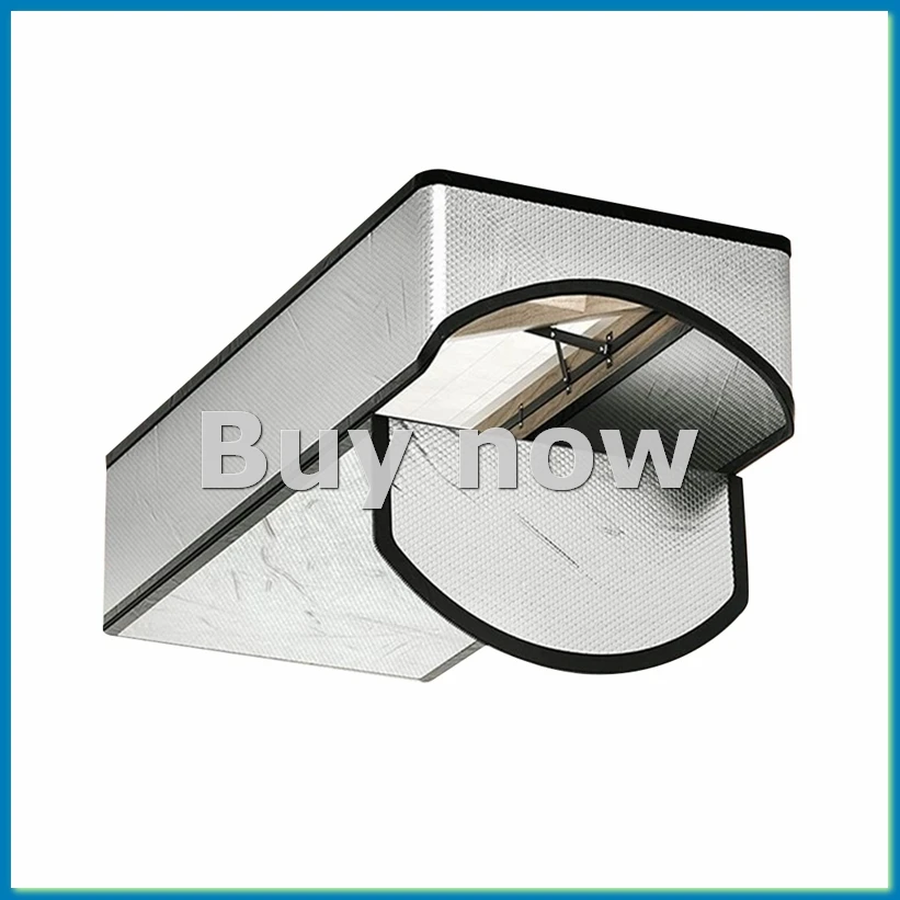Couvercle isolant pour escaliers de grenier, 25x54x11 pouces, pour tirer vers le bas des escaliers, barrière radiante réfléchiss