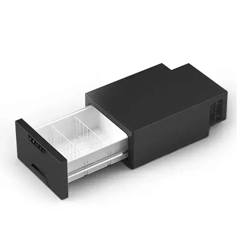 Stainless Steel Material   Portable Drawer Fridge 12V 24V Car Freezer 220V Slide Out Drawer Refrigerator
