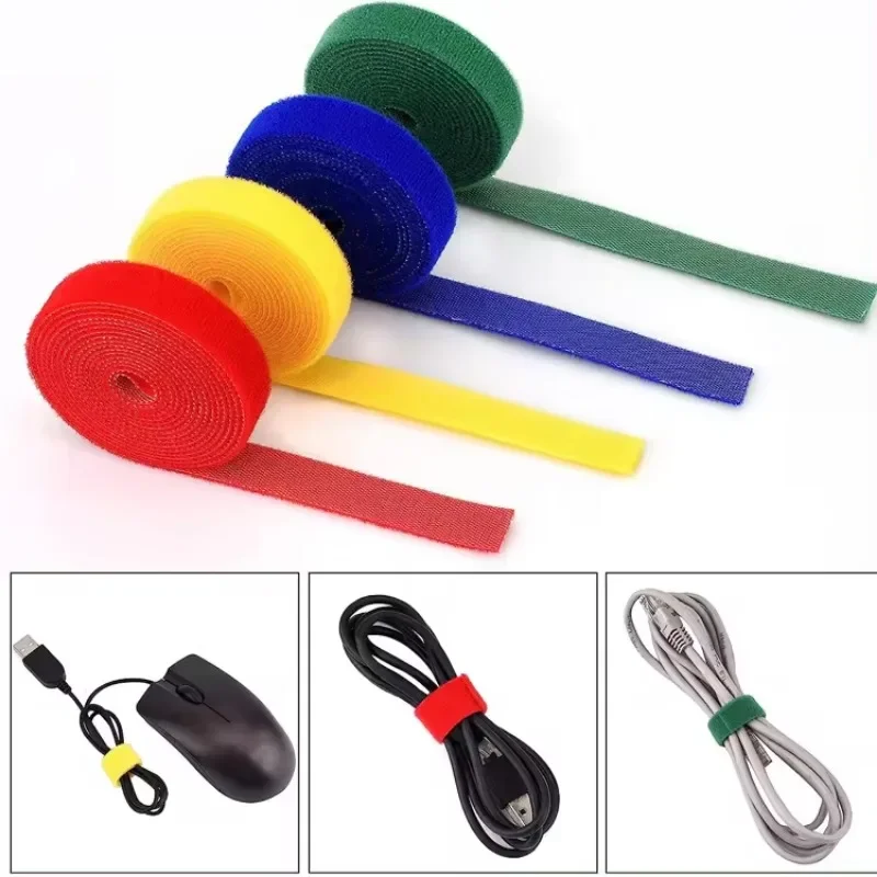 1PC 2M Nylon Plant Ties Plant Bandage Hook Tie Adjustable Plant Support Reusable Fastener Tape Home Garden Accessories Reusable