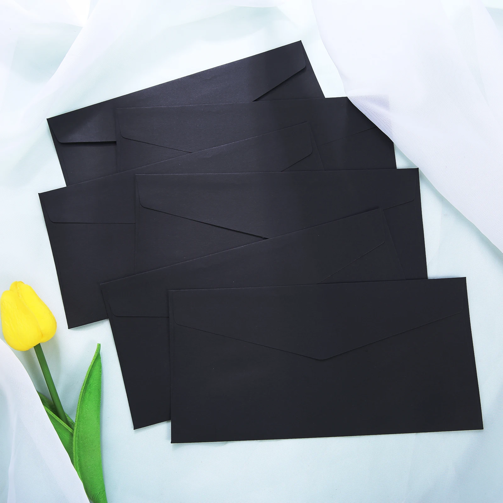 

10 шт., набор конвертов из черной/крафт-бумаги, конверт из бумаги с черным жемчугом, простой и премиальный конверт в стиле ретро, для пригласительного листа