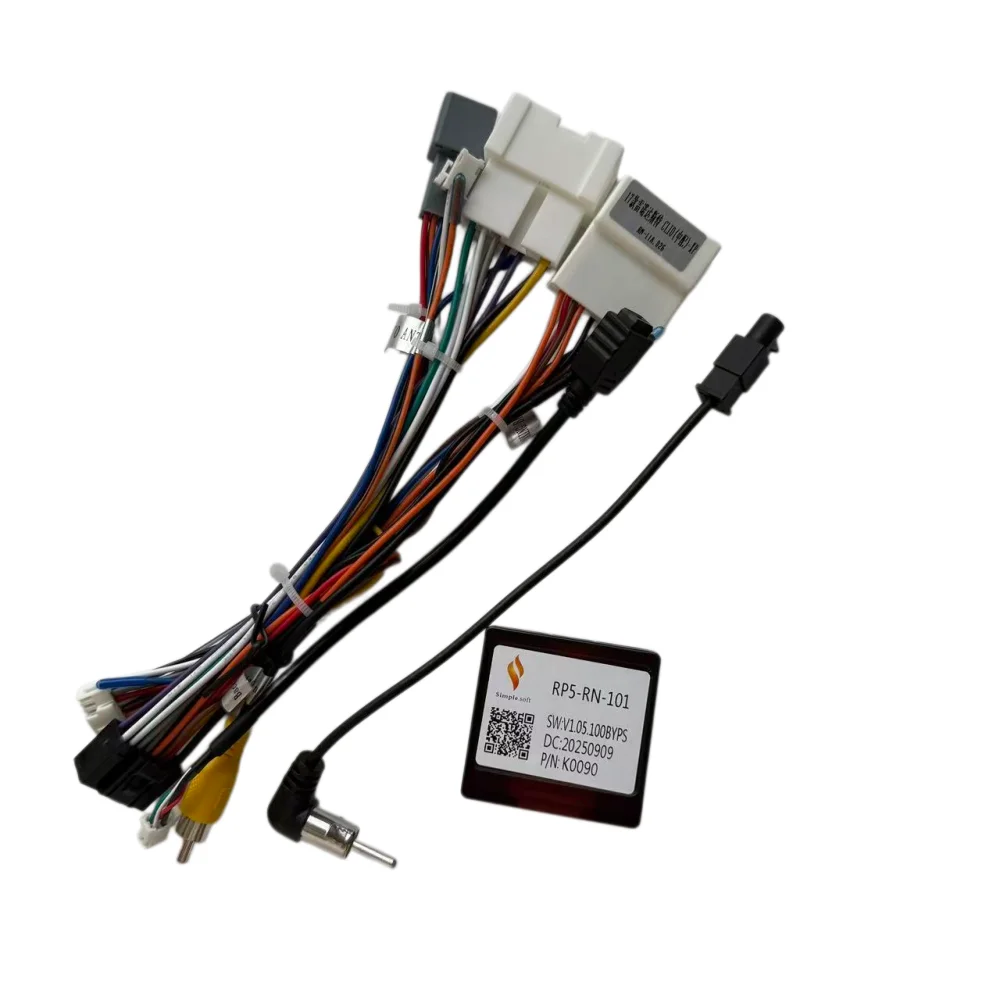 16 Pin Canbus box Adaptor RP5-RN-101 For Renault Clio Captur Dacia With Wiring Harness Power Cable Android Car Radio