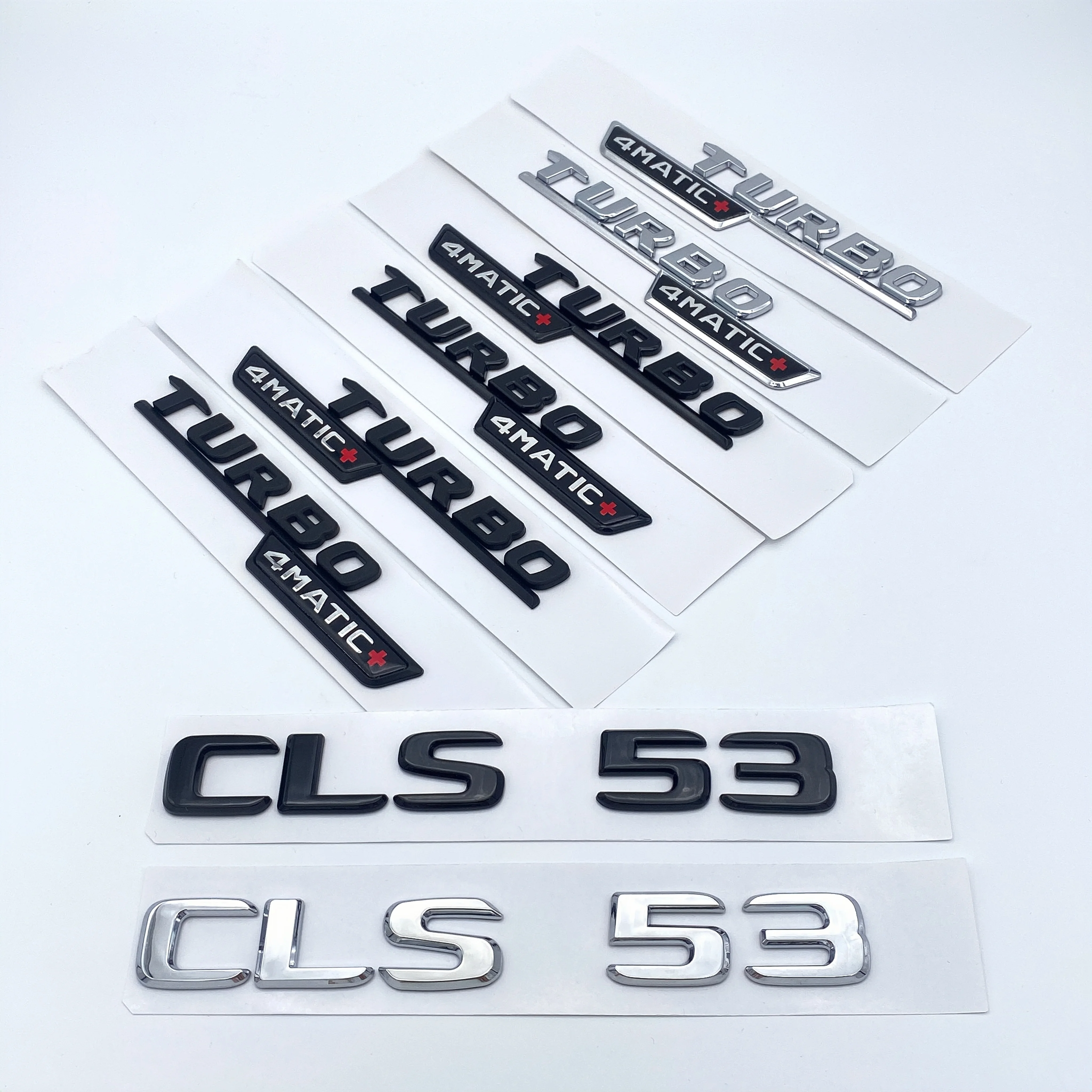 2017 Letters CLS53  Turbo 4matic+ Emblem for Mercedes Benz AMG C257 Car Styling Fender Trunk Nameplate Logo Sticker