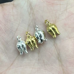 15pcs New 7x13mm Charm Made Bead Tassel Tulip Pendant DIY Wholesale Of Jewelry, Bracelets, Necklaces, Connectors, Accessories