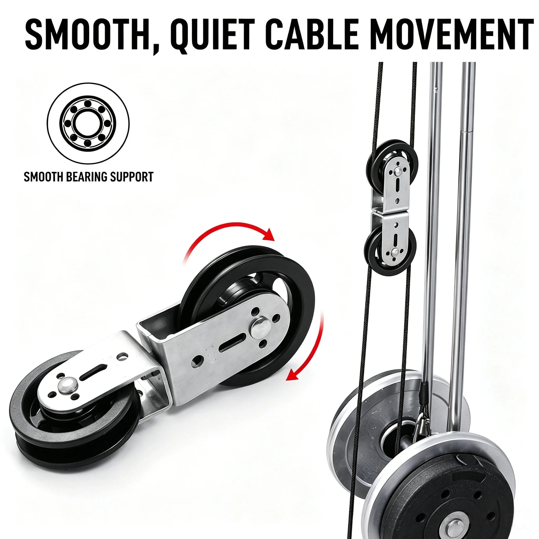 Heavy‑Duty Double Fitness Pull - Home Gym Lat Pulldown Machine review and price