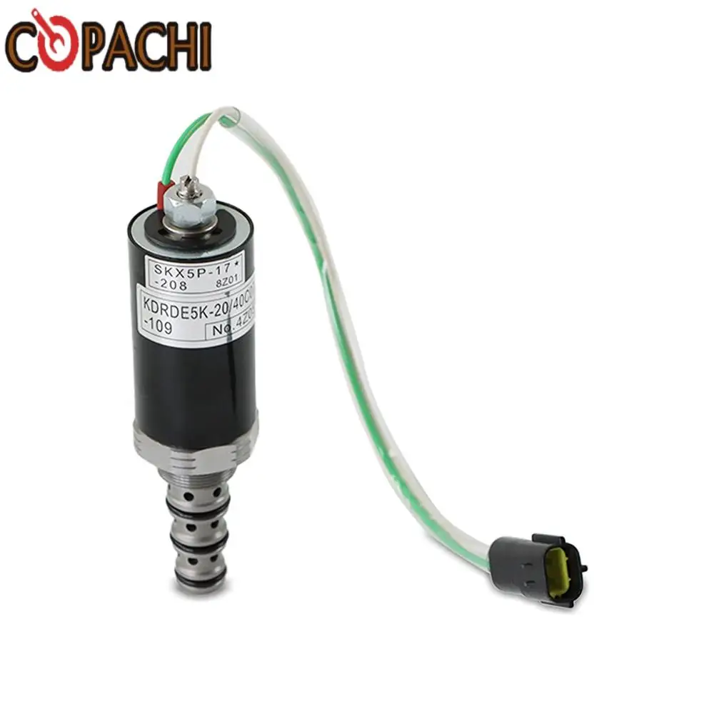 

1pc R215/225-7 Hydraulic Pump Solenoid Valve For Hyundai KDRDE5K-20/40C07-109 SKX5P-17-208 KDRDE5K-20 40C07-109 Excavator