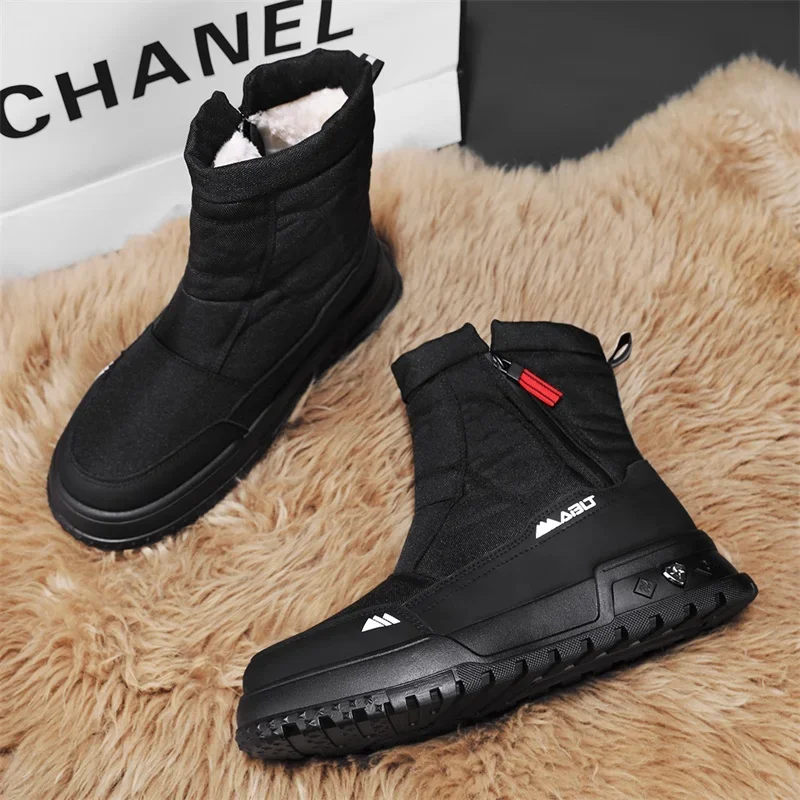 

New Winter Boots Warm Shoes Thick Long Plush Women's Cotton Plush Ankle Boots Sweat-proof High-top Warm Dirt-resistant in Winter