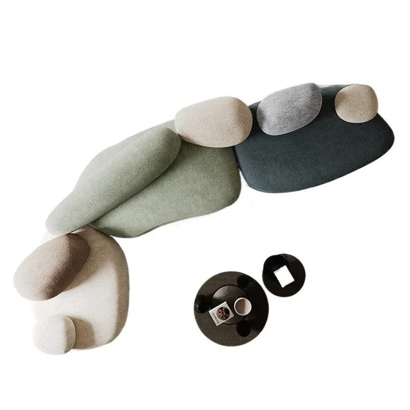 

Design cobblestone sofa curved Italian minimalist sofa home goods