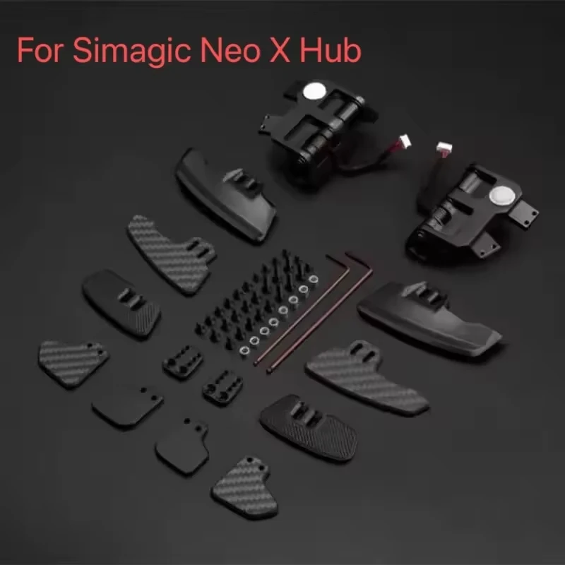 For Simagic Neo X Hub Wheel Hub Edition Paddle Shifter Kit 2PCS Paddle Shifters ，Simagic Single / Dual Paddle set