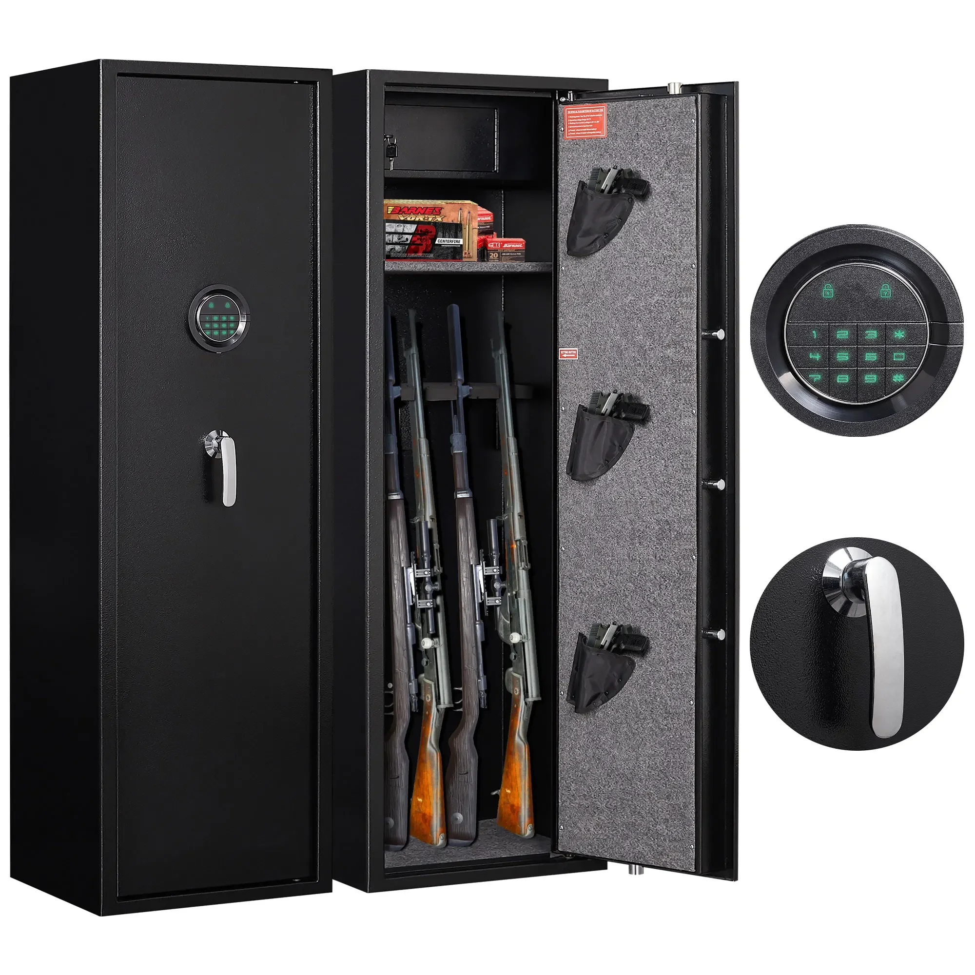 

Large Metal Home Safety Storage Cabinet Wholesale Biometric Long Safe Box With Electronic Lock