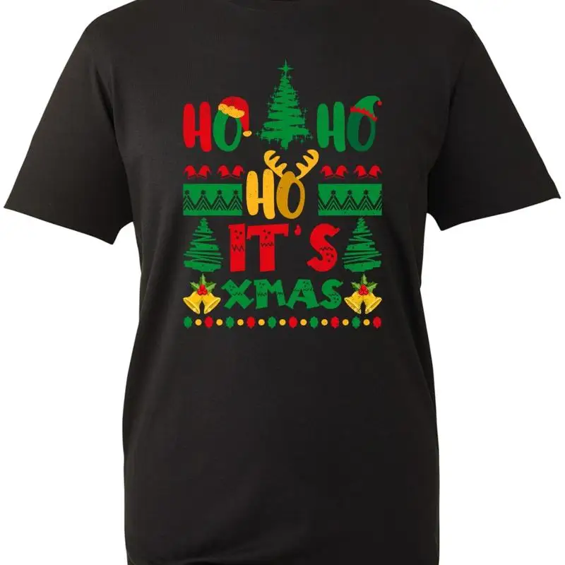 

Ho It'S Xmas Футболка Санта-Клауса Забавное празднование зимнего фестиваля