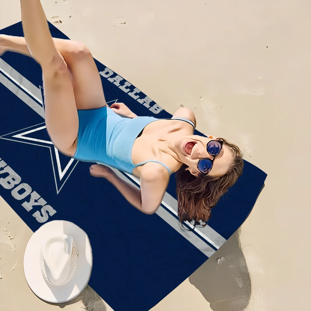 C-Cowboys مناشف الشاطئ الكبيرة المصنوعة من الألياف الدقيقة، منشفة سريعة الجفاف، مناشف الشاطئ الرملي، منشفة حمام السباحة للسفر، حمام السباحة، اليوغا