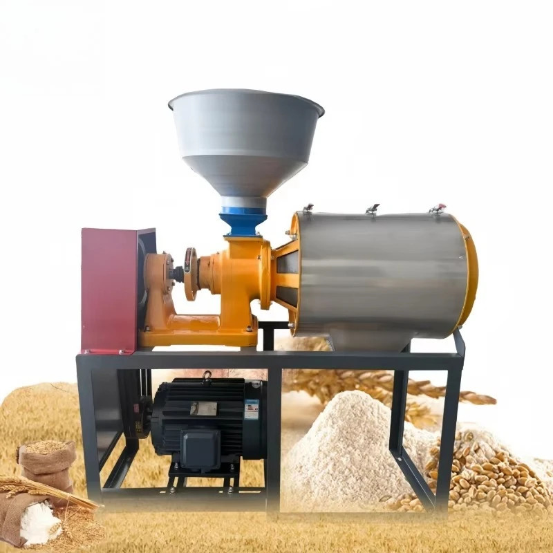 Electric Motor 7500W 100-150kg/h Corn Wheat Grain Bran Separation Pulverizer Machine Flour and Bran Separator Machine