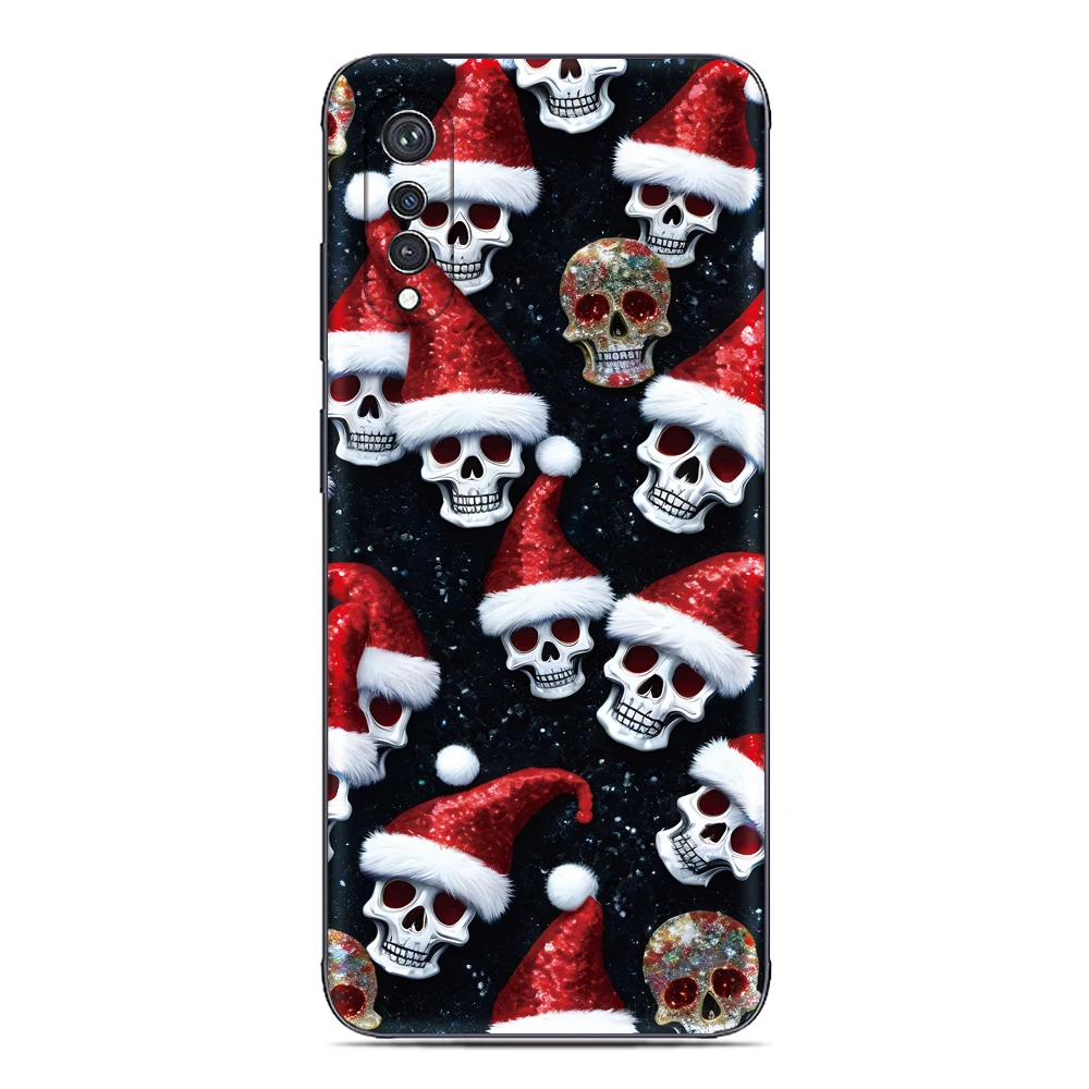 

Christmas Skulls Cover For Samsung Galaxy A41 A14 A12 A73 A22 A23 A33 A04e A04s A04 M54 M33 A10 A10e A51 M31 M11 A11 Phone Case