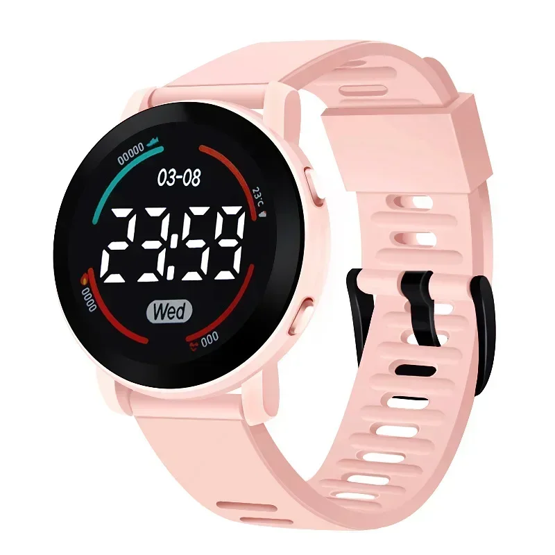 LED Digital Relógios infantis, Relógios para crianças, Luminoso, Impermeável, Esporte, Crianças, Silicone Strap, Relógio de pulso eletrônico para meninos, meninas