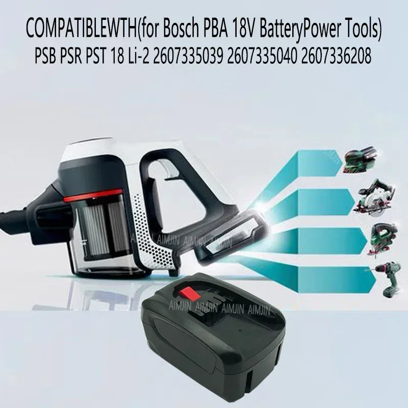 For BOSCH 18V 4800mAh PBA PST PSB PSR Rechargeable Li-ion Battery Home Gardening Tools (Type C Only) AL1810CV 1PCS