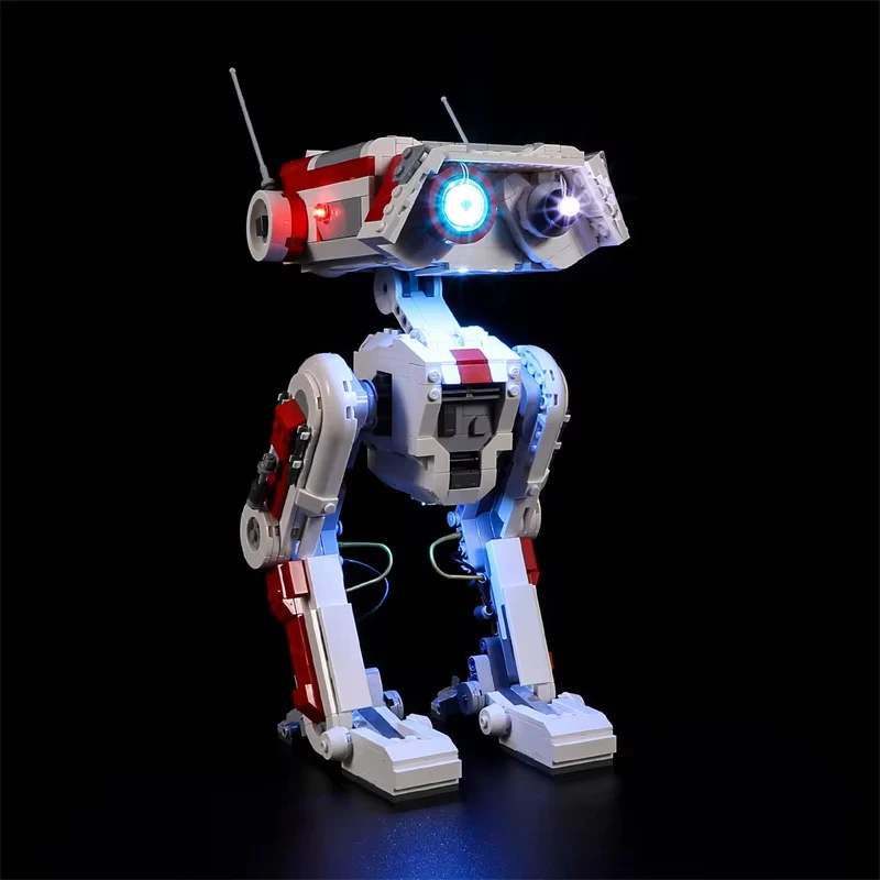 Kit de luz LED DIY para Robot LEGO 75335 BD-1, solo luz LED, sin modelo de bloques