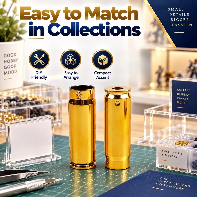 Hobby Model Assembly Parts, Golden Plastic Shell Ornament for Collection Display