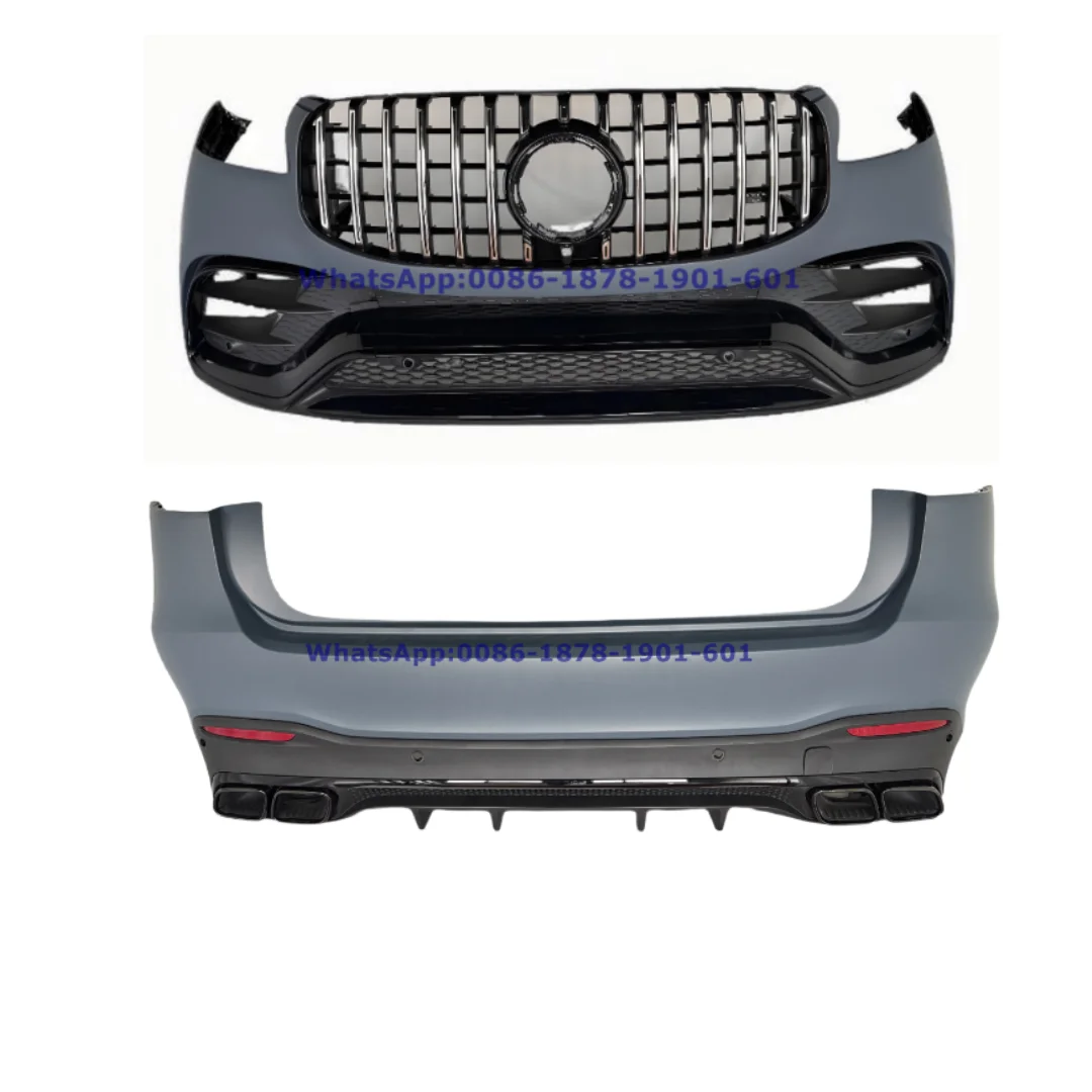 

X167 GLS 2019 To 2024 GLS 63 Body Kit 1:1 W167 Front Bumper Assy Rear Bumper Diffuser Set Fit For GLS63 2024