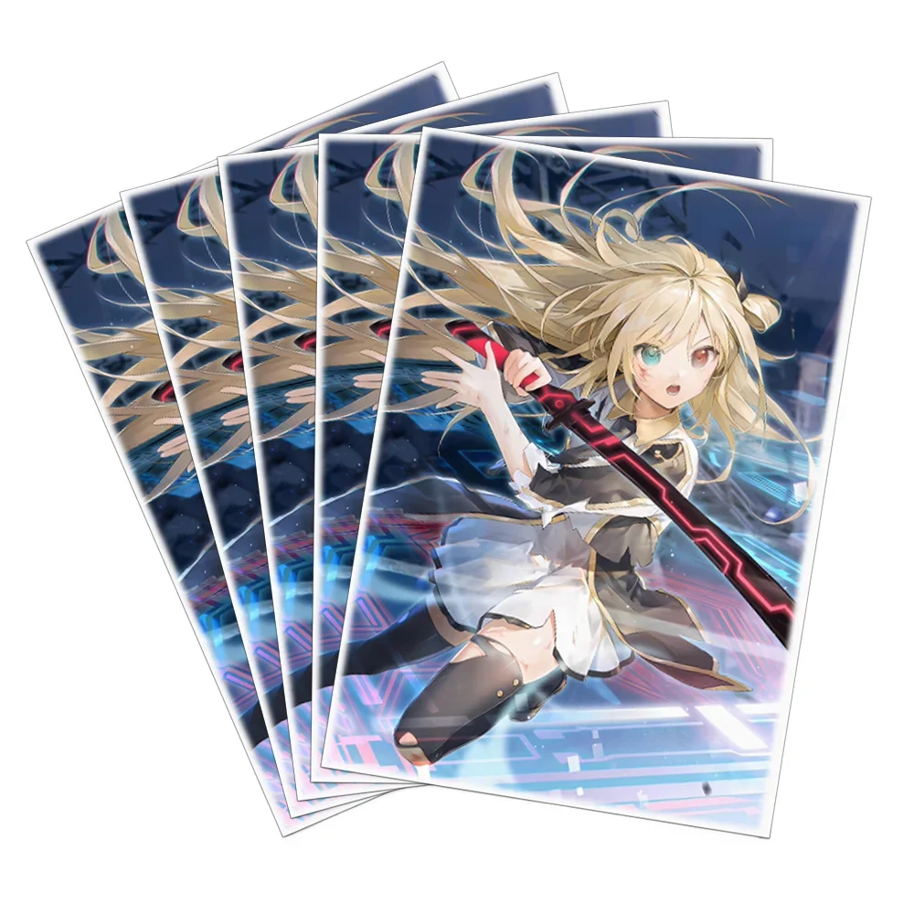 

50pcs 63x90mm Japanese Size Anime Card Sleeves Trading Card Protector Compatible With YGO/Kpok/Sports Card Christmas Present