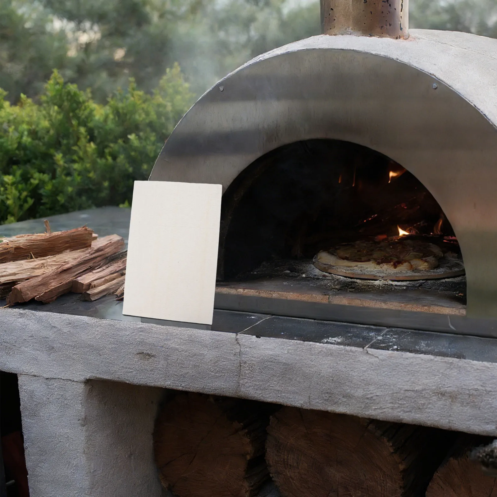 2 Piezas de Paneles Aislantes de Fibra Cerámica Resistentes al Fuego y a Altas Temperaturas para Horno de Pizza, Chimenea y Estufa