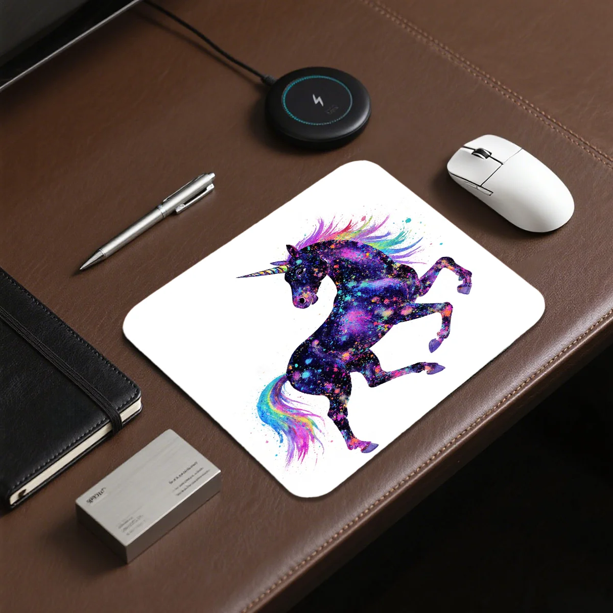 

1 шт. красочный резиновый коврик для мыши единорог Galaxy дизайн для офиса игровой кабинет волшебный декор подарок для друзей коллег
