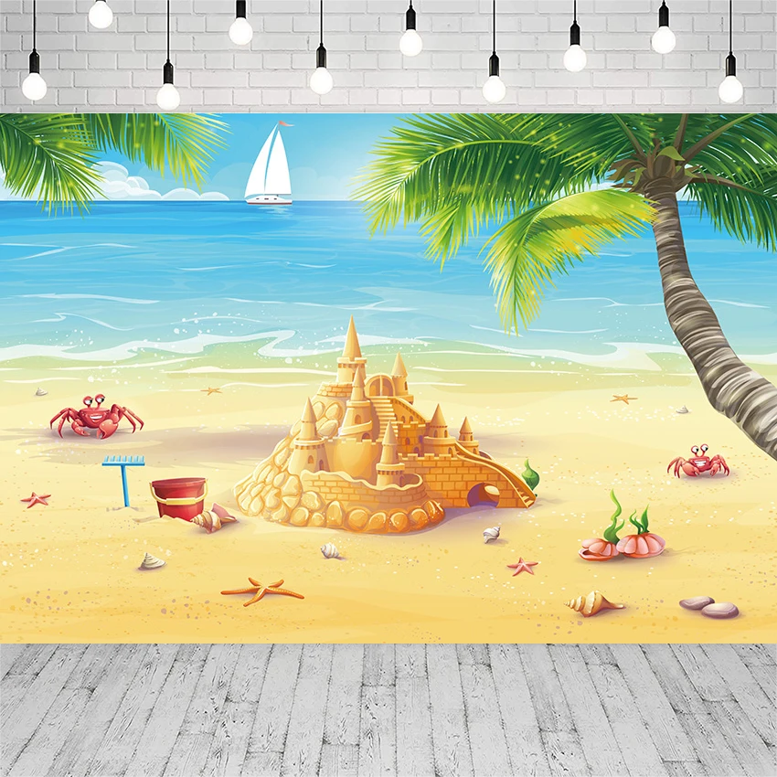 

AIBIIN Summer Backdrop for Photography Seaside Pool Party Ocean Surfboard Holiday PartyBirthday Photography Background