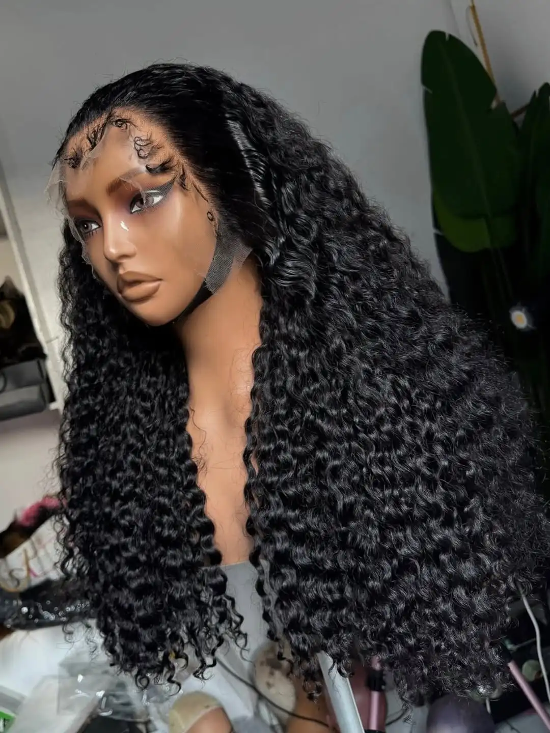 

Water Wave 250% 30 38 Inch 13x4 Transparent Lace Front Human Hair Wigs Deep Curly 13x6 HD Lace Frontal Wig Pre Plucked For Women