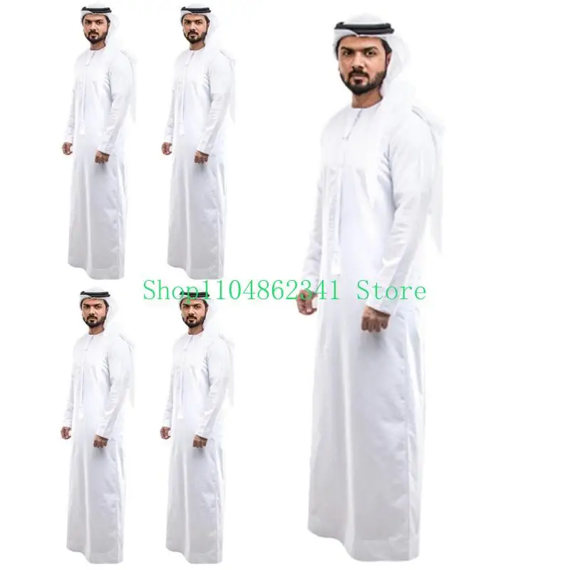 5asd man saudita arabe caftans medio Oriente jubba thobe musulmani abiti musulmani