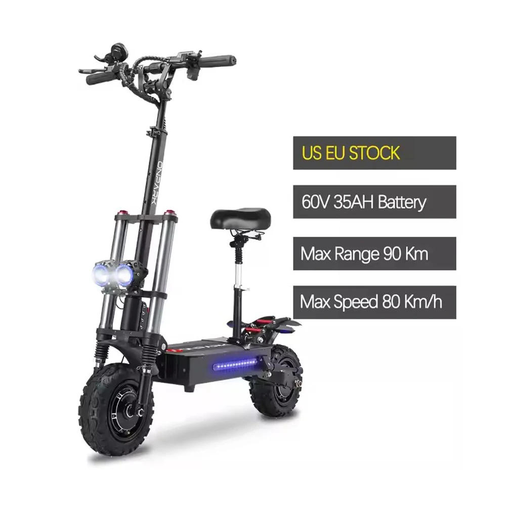 dual motor 5600w 50 mph 80km h e off-road all terrain long range 60v 42ah 30ah 5000watt 6000w 4000w 5000w electric scooter 3000w