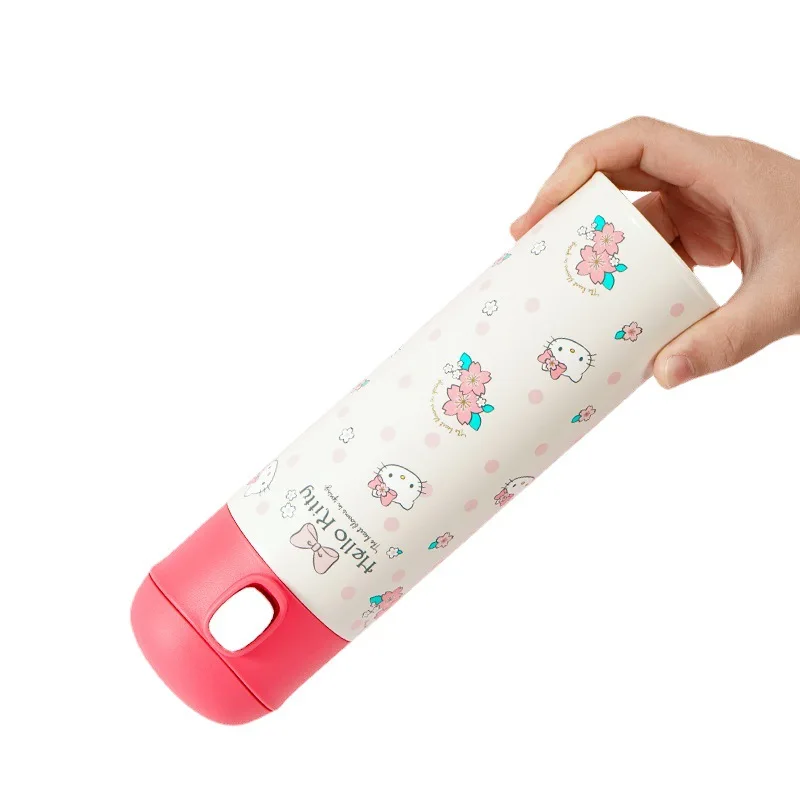 Sanrio Anime Hello Kitty tazza d'acqua in acciaio inossidabile per bambini simpatico cartone animato 500ML studente tazza termica portatile all'aperto regalo