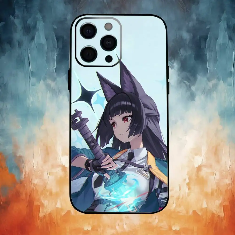 Casing HP Z-Zenless Zone Z-ZeroS M-Miyabi H-Hoshimi Untuk iPhone17,16,15,14,13,12,11 Plus,Pro Max Bahan Lembut Warna Hitam