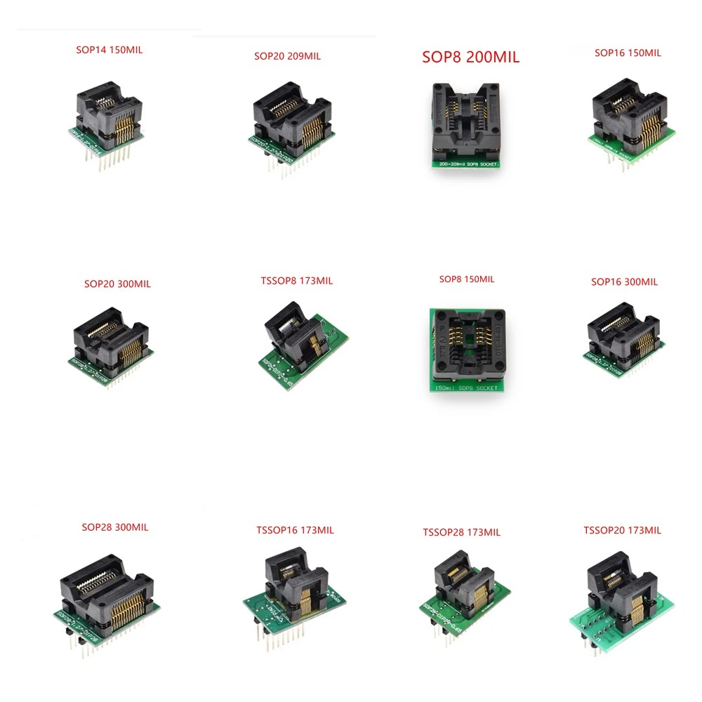 Smart Electronics 150mil 200MIL Socket Converter Module SOIC8 SOP8 to DIP8 EZ Programmer Adapter