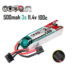 CODDAR 3s 100C 11.4V 500mAh batteria LiPo HV per RC Quadcopter elicottero barca droni pezzi di ricambio con spina XT30 di grande capacità