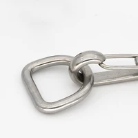 1piece Stainless Steel Dee D Ring Buckle for Webbing Backpack Bag Parts Leather Craft Bag Strap Belt Purse Pet Collar Clasp 6