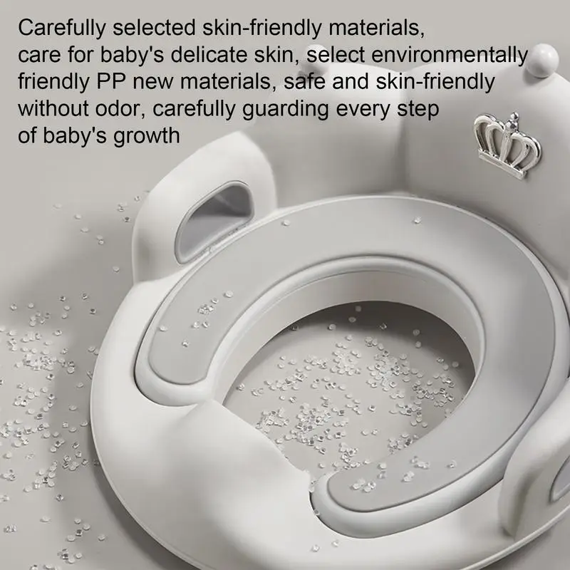 Toddler Auxiliary Toilet Training Toilet Seat Cartoon Soft Baby Toilet Seat Portable Male And Female Baby Toilet Training chair