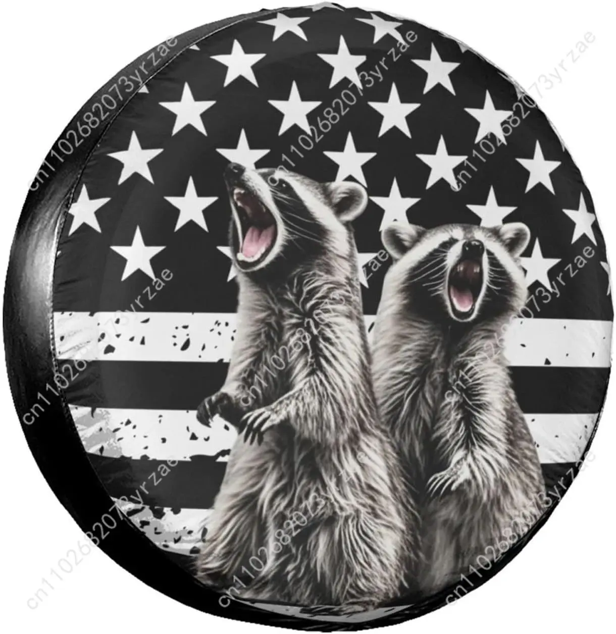 

Raccoon American Flag Various Models Spare Car Tire Cover Prevention Sand Dust rainwaterTire Cover Sturdy Durable Tire Covers