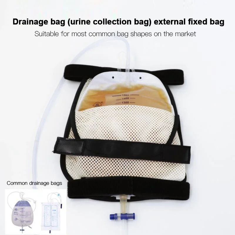 Urine Collection Bag Bind Leg Holder Drainage Strap Fixed External Bag Catheter Stabilization Device Urinary Incontinence