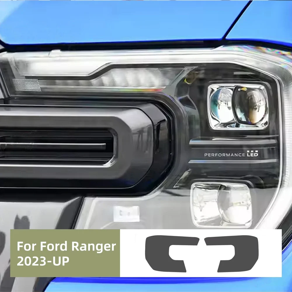 Headlight Protective Tint For Ford Ranger 2023 2024 2025 Invisible Car Wrap TPU Film 2PCS Accessories - view 2